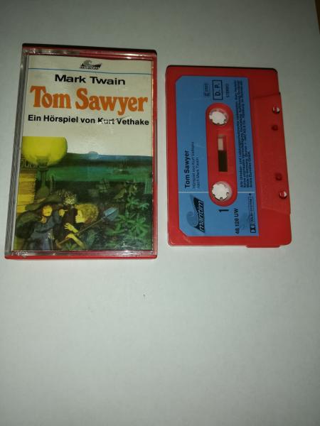 Tom Sawyer Ein Hörspiel von Kurt Vethake Rot mit Blauen Aufkleber 48128 UW Maritim